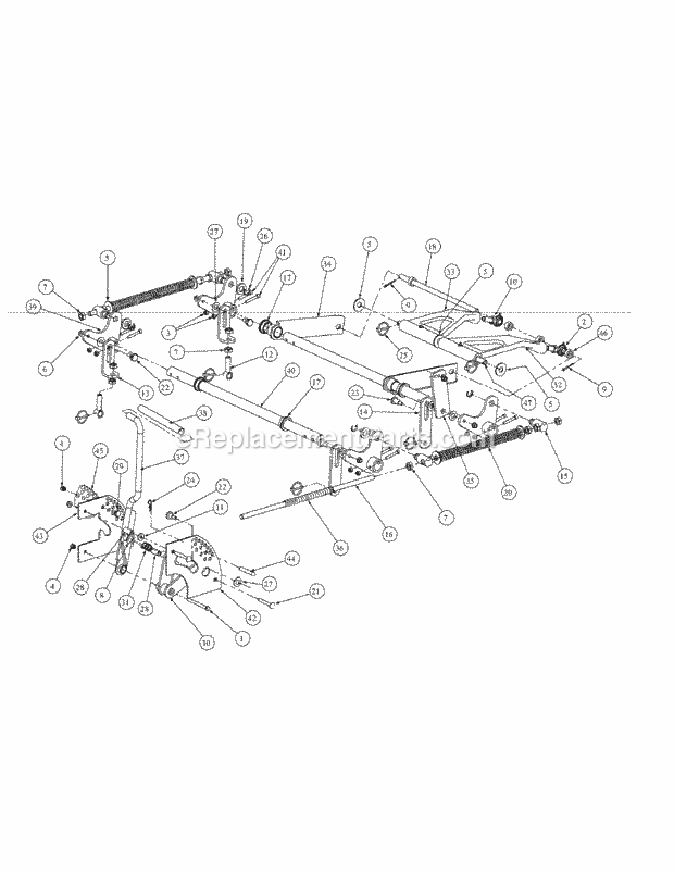 Lift Assembly (Nov.2003 & After) Diagram and Parts List for M48-KW 53BB5DAV750-19-HP Cub Cadet Lawn Tractor